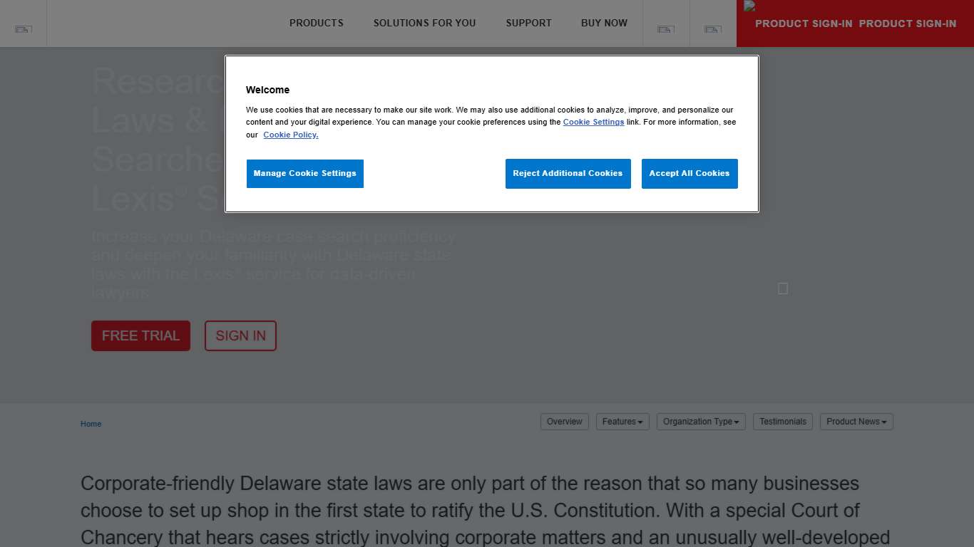 Delaware Case Search, Laws & Statutes | Lexis | LexisNexis